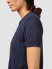 Fine Knit T-shirt Navy