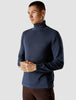 Fine Knit Turtleneck Navy