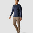 Fine Knit V-neck Navy