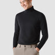 Fine Knit Turtleneck Black