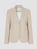 Essential Fitted Blazer Island Sand Pinstriped