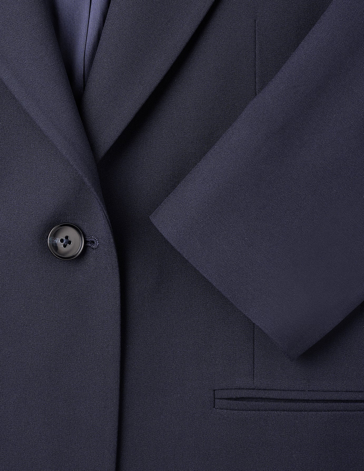 Essential Fitted Blazer Midnight Blue