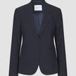 Essential Fitted Blazer Midnight Blue