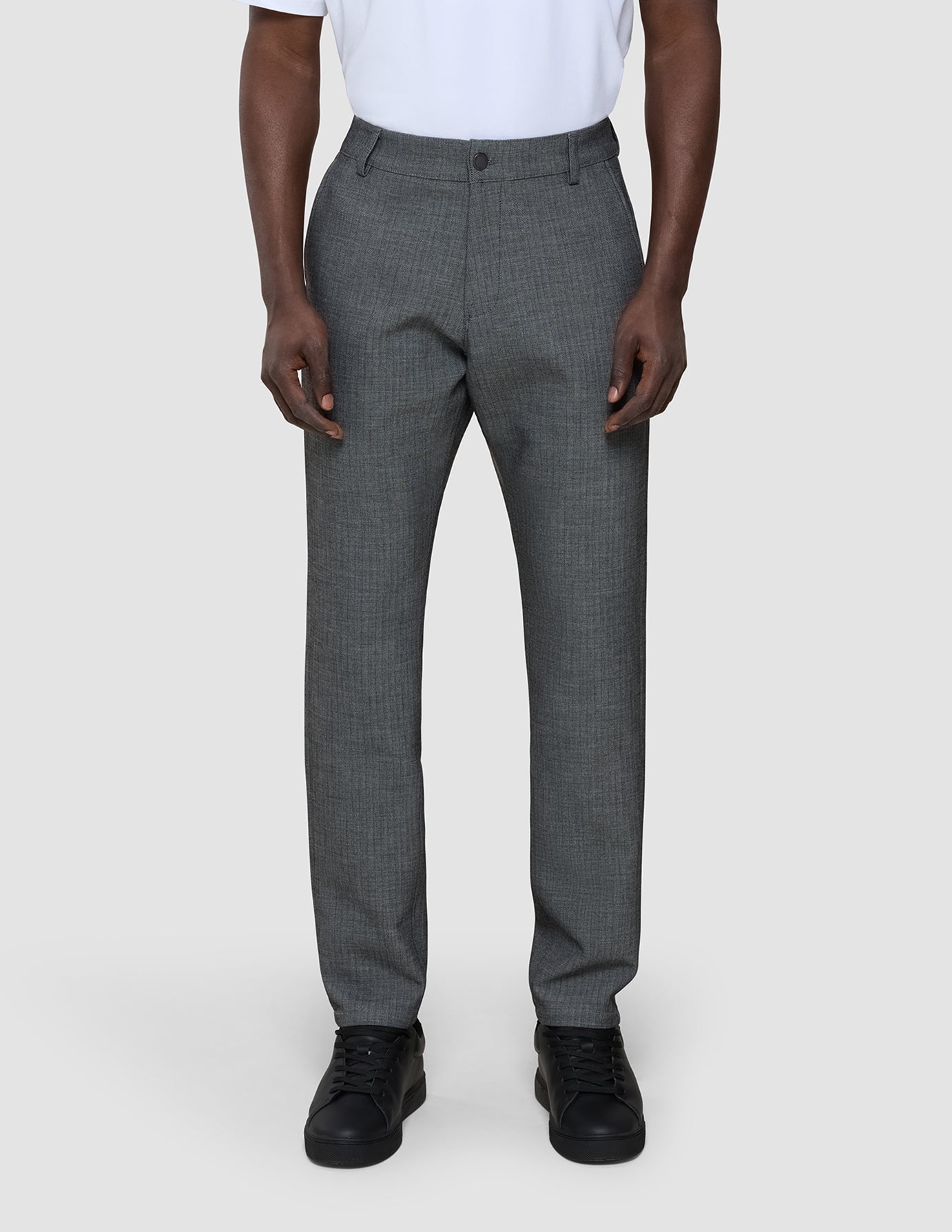 Heavy Edition Pants Slim Grey Herringbone 2.0