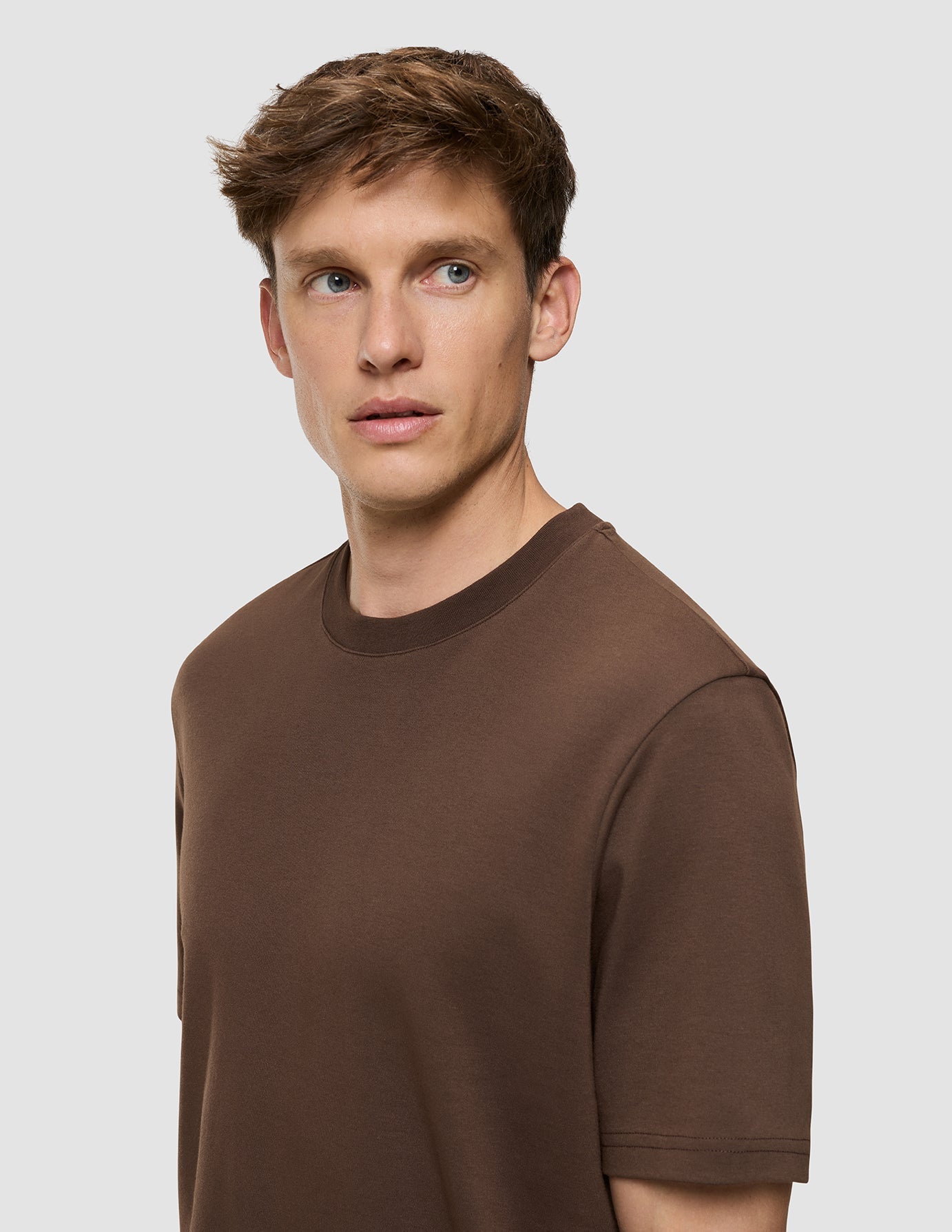 Heavy Box Fit T-shirt Saddle Brown
