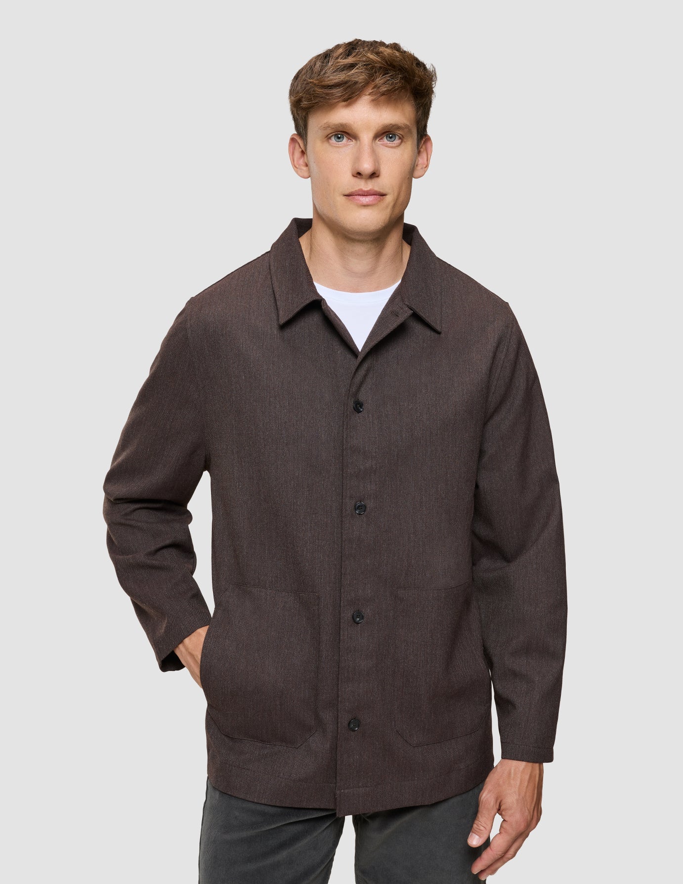 Heritage Overshirt Ash Brown