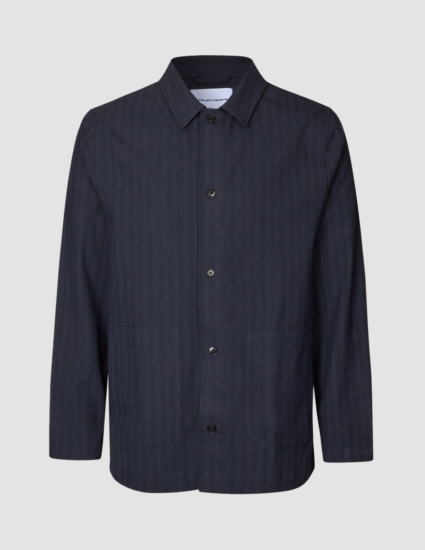 Heritage Overshirt Dark Navy Pinstripe
