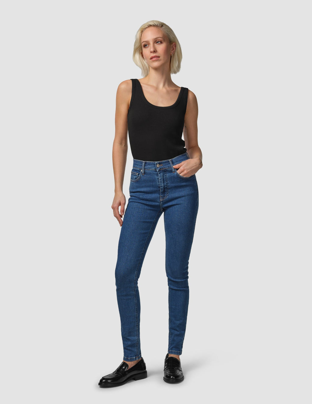Sculpt Jeans Slim Medium Blue | SHAPING NEW TOMORROW