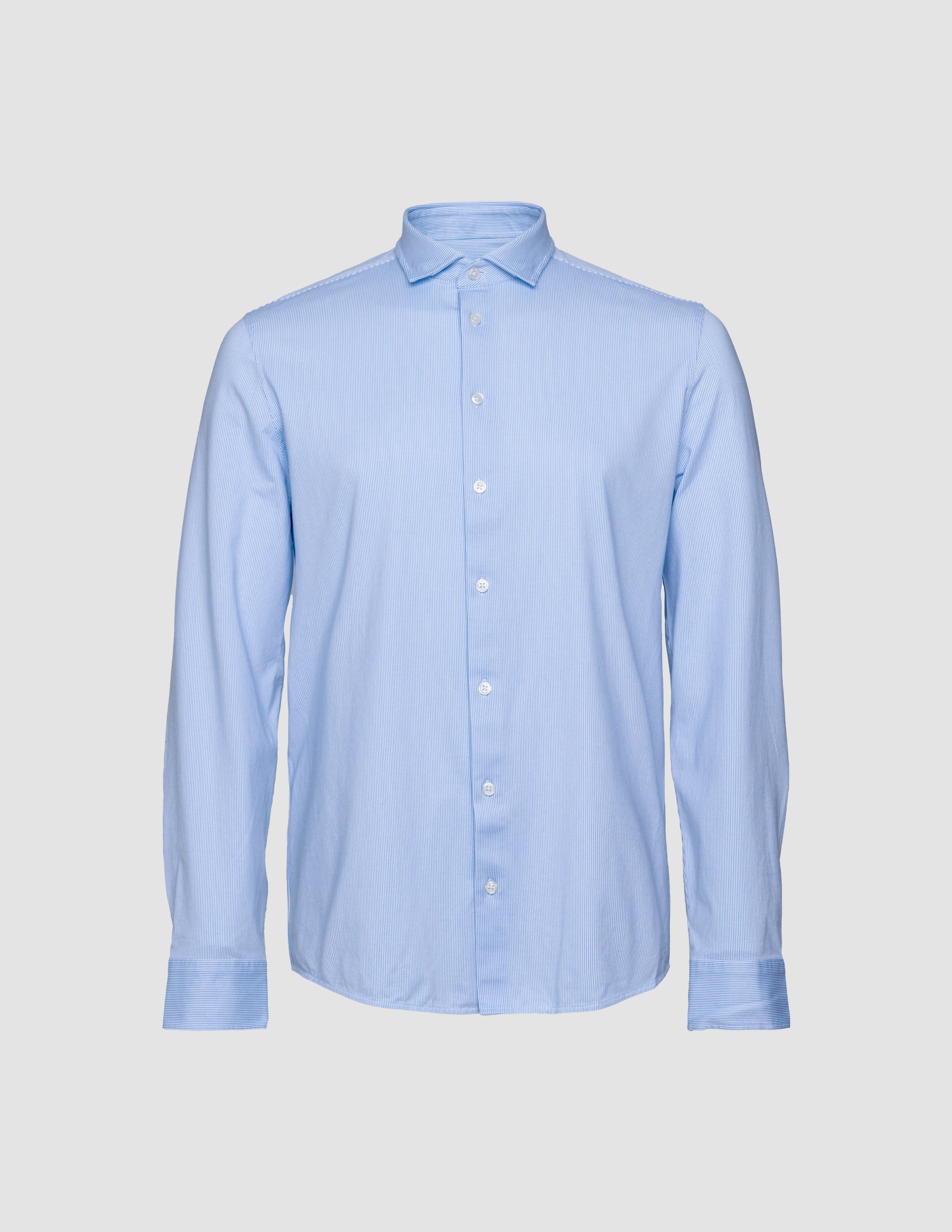 Classic Shirt Light Blue Stripes Regular
