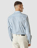 Lightweight Classic Shirt Bold Stripes Light Blue Regular