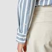 Lightweight Classic Shirt Bold Stripes Light Blue Regular