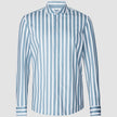 Lightweight Classic Shirt Bold Stripes Light Blue Regular