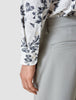Lightweight Classic Shirt Navy Flower Slim