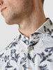 Lightweight Classic Shirt Navy Flower Slim