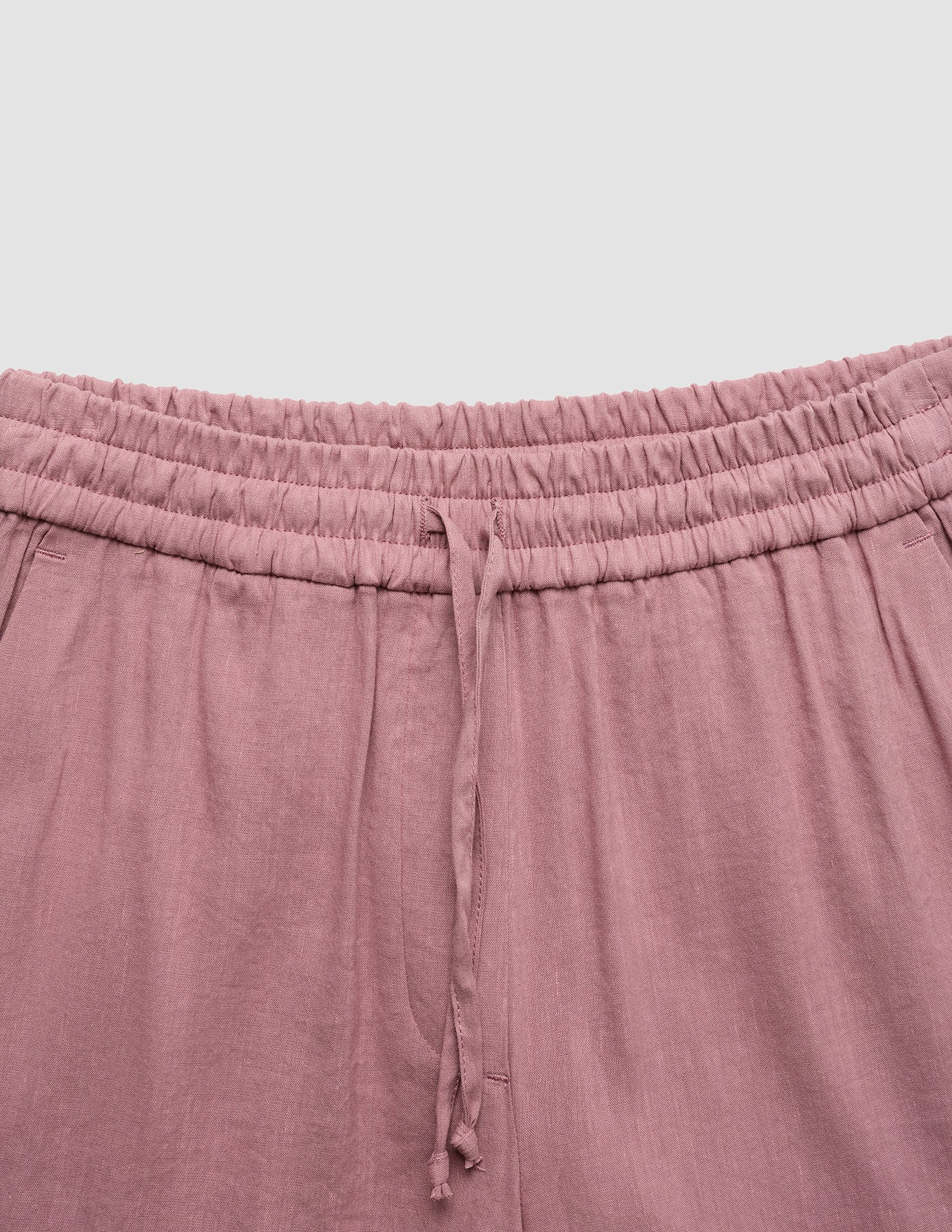 Women's Linen Pants Relaxed Dusty Cerise