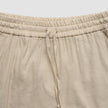 Linen Set Sandy Beige Long Sleeved Shirt & Relaxed Shorts