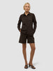 Women's Linen Shirt Espresso