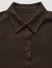 Women's Linen Shirt Espresso