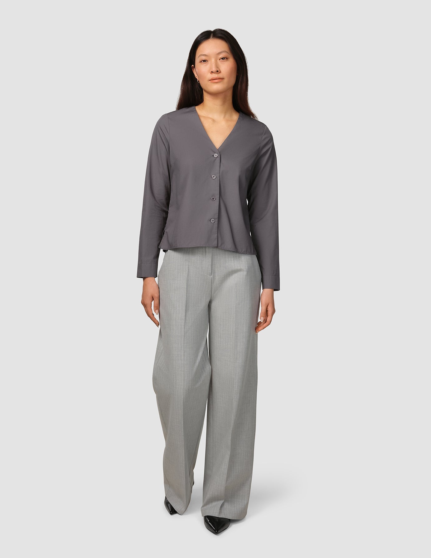 Madison Blouse Steel Grey