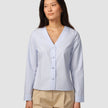 Madison Blouse Powder Blue