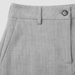 Essential Maxi Skirt Light Grey Pinstriped