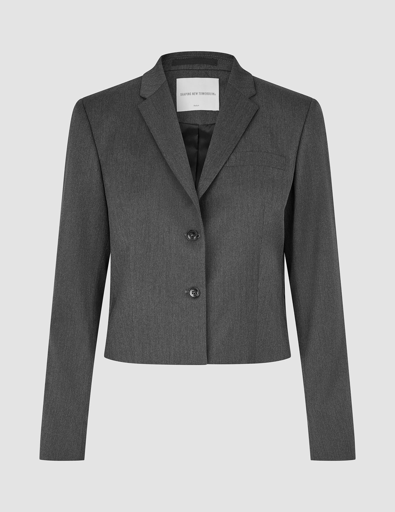 Women Skye Short Blazer Charcoal Melange