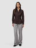 Women's Oxford Shirt Espresso Regular