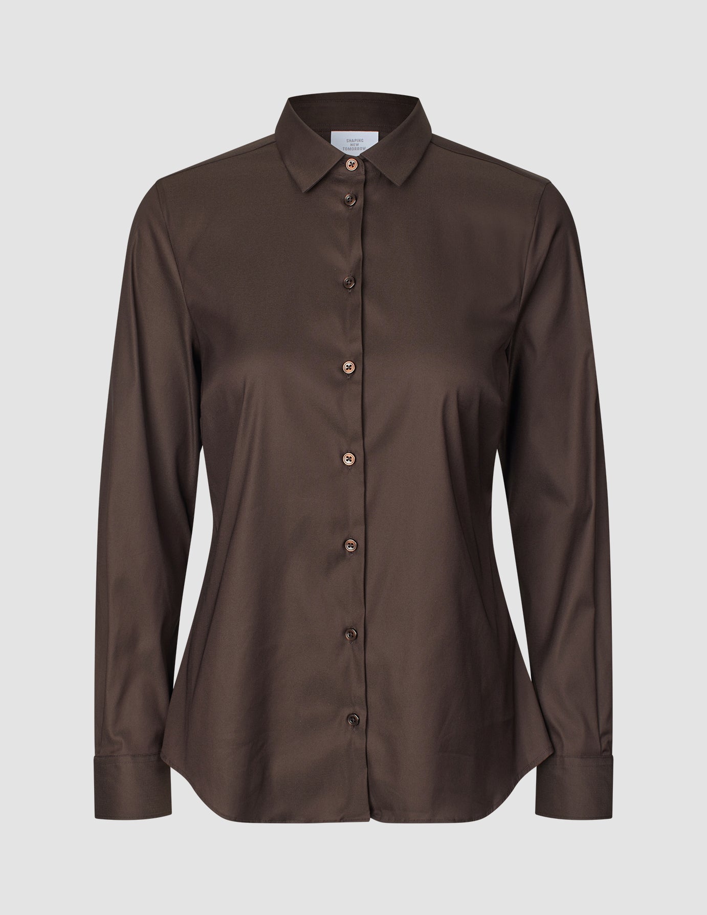 Women's Oxford Shirt Espresso Regular