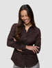 Women's Oxford Shirt Espresso Regular