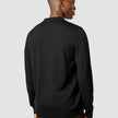 Premium Merino Long Sleeve Polo Black