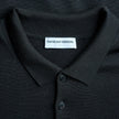 Premium Merino Long Sleeve Polo Black