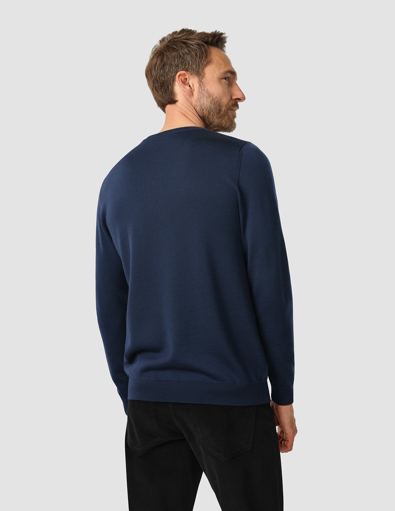 Premium Merino Crewneck Navy