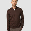 Premium Merino Half Zip Espresso