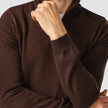 Premium Merino Half Zip Espresso