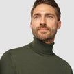 Premium Merino Turtleneck Nightfall Green