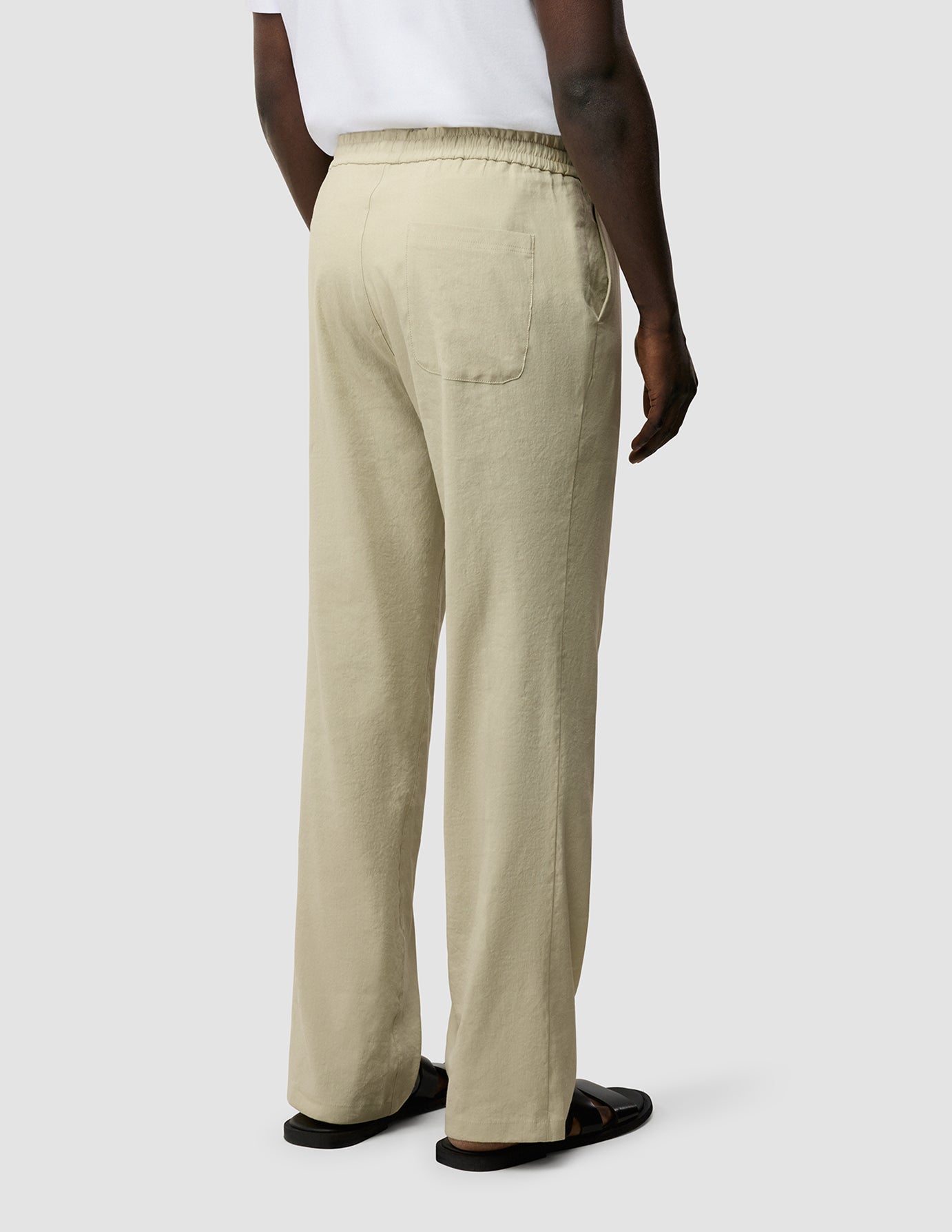 Refined Linen Pants Soft Sand