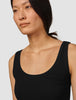 Rib Tank Top Black