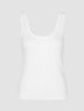 Rib Tank Top White