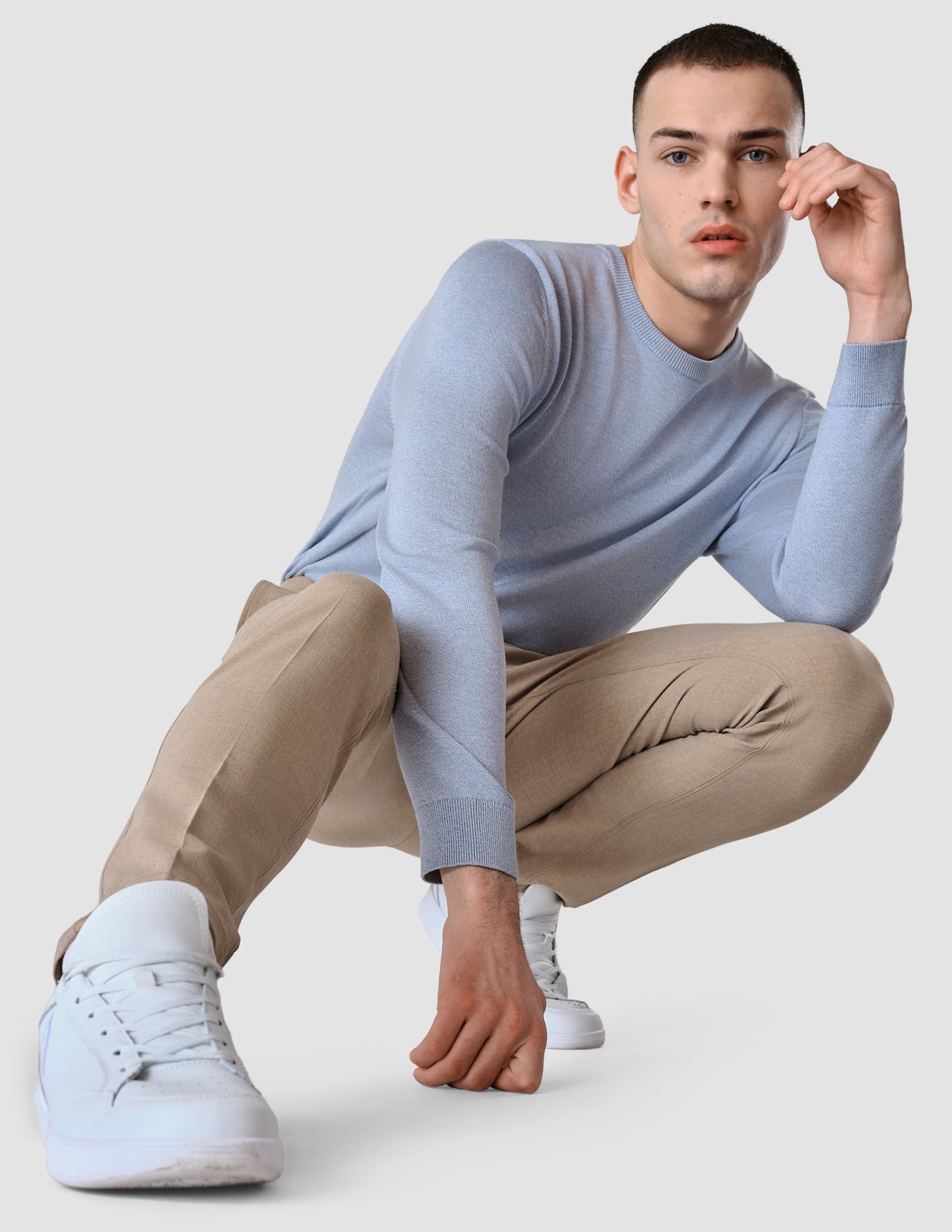 Essential Suit Pants Slim Sand Grain