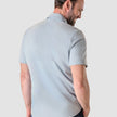 Short-Sleeved Tech Linen Shirt Sea Blue