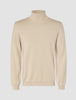 Seamless Premium Merino Knit Turtleneck Birchwood