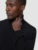 Seamless Premium Merino Knit Turtleneck Black