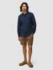 Seersucker Casual Shirt Dark Navy