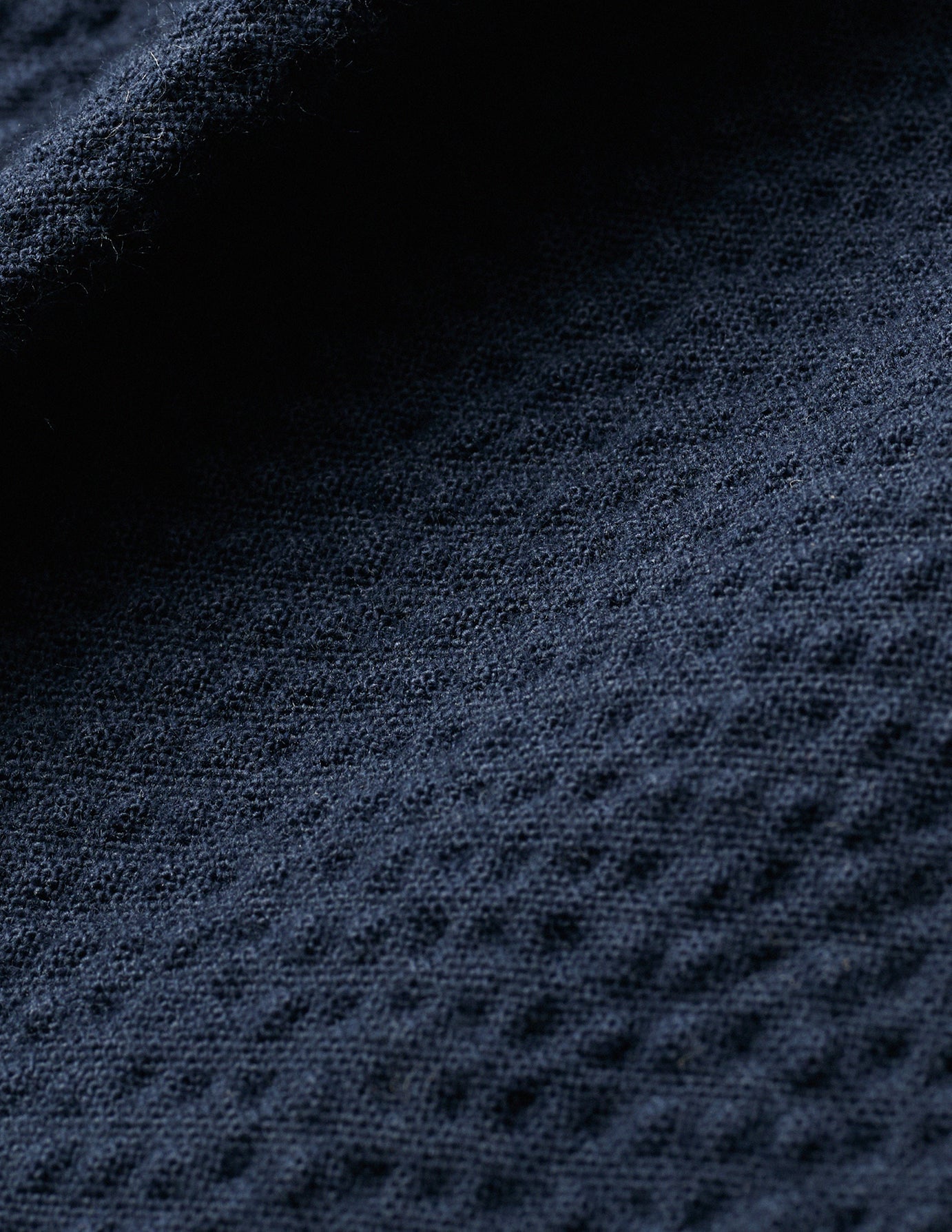 Seersucker Casual Shirt Dark Navy