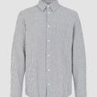 Seersucker Casual Shirt Navy Stripes