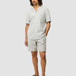 Seersucker Short Sleeve Shirt Green Stripes