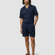 Seersucker Shorts Dark Navy