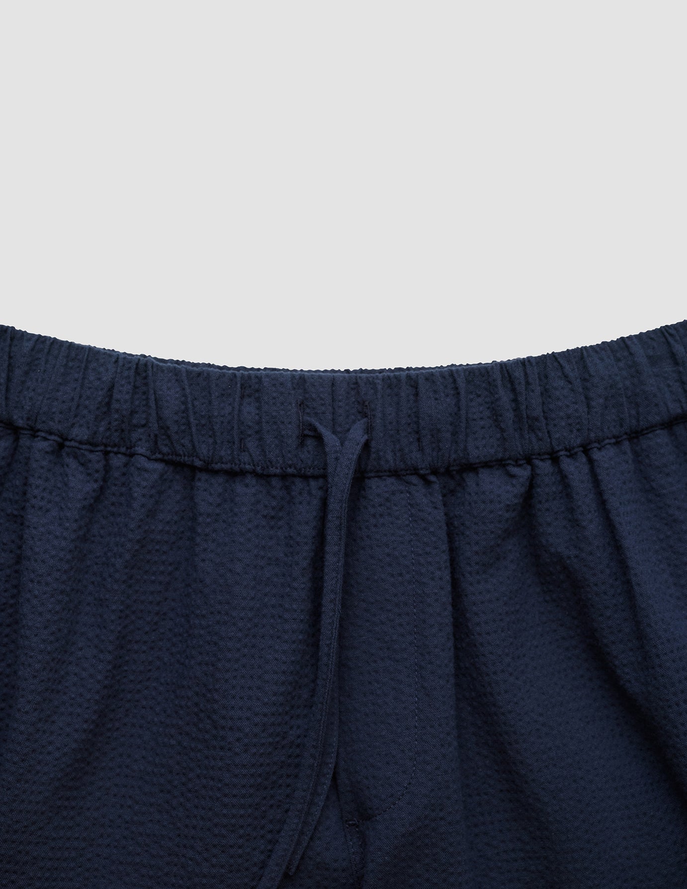 Seersucker Shorts Dark Navy
