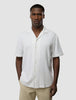 Seersucker Short Sleeve Shirt Blue Stripes