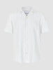 Seersucker Short Sleeve Shirt Blue Stripes